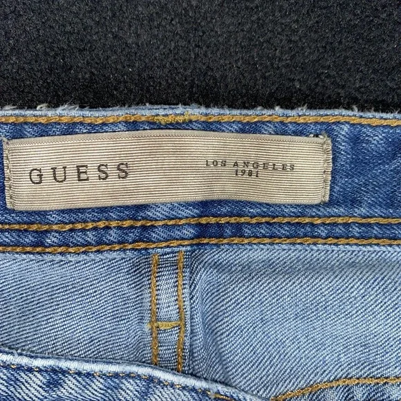 Guess Mens Vintage Regular Boot Blue Denim Medium Wash Vintage 36 x 34 - Picture 7 of 12